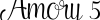 Schriftzug Amory 5 Aleandra schwarz